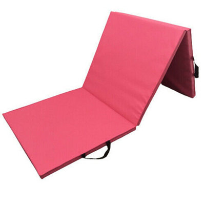 B&Q -  Tri-Folding Gymnastic Exercise / Fitness MatPink