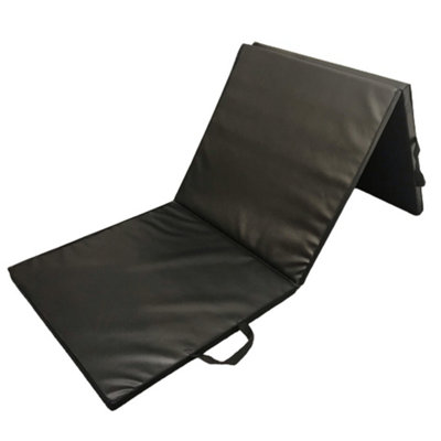 B&Q -  Tri-Folding Gymnastic Exercise / Fitness MatBlack