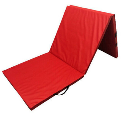 B&Q -  Tri-Folding Gymnastic Exercise / Fitness MatRed