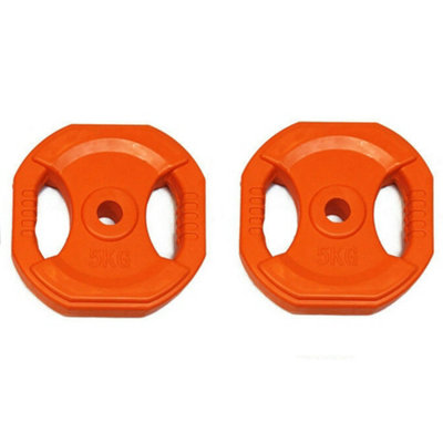 FXR Sports Body Pump 1" Vinyl Tri Grip Weight Plates2 X 5Kg from B&Q