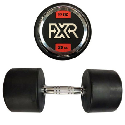 FXR Sports Round Rubber Dumbbells2 X 20Kg