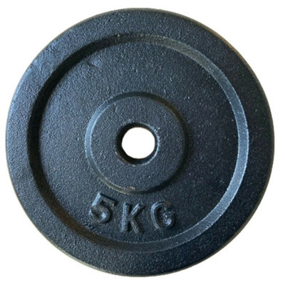 FXR Sports 1" Standard Cast Iron Weight Plates2 X 5Kg from B&Q