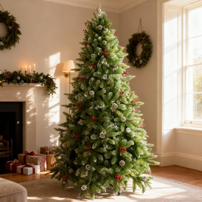Shatchi 8Ft Green Stockholm Christmas Tree from B&Q