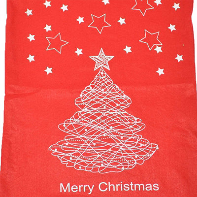 B&Q -  Merry Traditional Large Santa Sack Father Christmas Stocking Socks Gifts Bag Felt Xmas Accessories 60 X 45Cm Toys Sweets,
