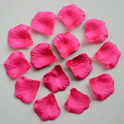 Shatchi 400Pcs Dark Pink Silk Rose Petals Wedding Mothers Day Wedding Confetti Anniversary Table Decorations from B&Q