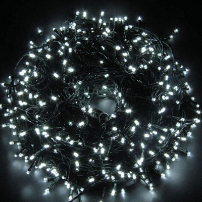 Shatchi White 400 Warm Leds Multifunction Timer Outdoor String Fairy Lights 40M Medium