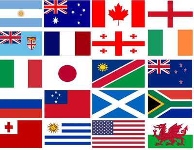 Shatchi 6M/20Ft Polyester Fabric Small Bunting Garland With 20 Flags For Rugby Foot Ball Worldcup Olympic Sports Event Banner from B&Q