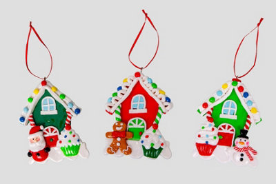 B&Q -  Christmas Tree Hanging Decorations 3Pcs Homes