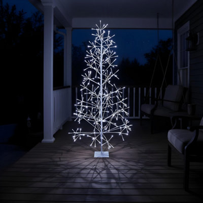 Shatchi 4Ft Prelit Twig Tree Led White