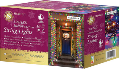 B&Q -  1500 Multicolour Leds Multifunction Timer Outdoor String Fairy Lights 150M