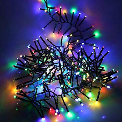 Shatchi 480Leds Multicolour Multifunction Controller With 8 Effects Cable Cluster Lights Low Voltage Green
