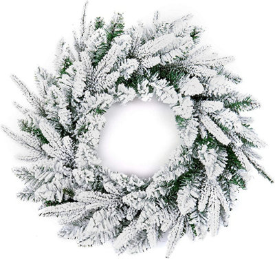Shatchi 55Cm Lapland Fir Green Christmas Wreath from B&Q
