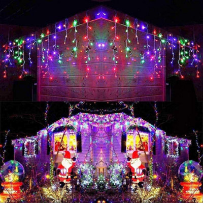 Shatchi 240 Multicolour Compact Leds Cable With 8 Effects Multifunction Auto Memory Indoor/Outdoor Christmas Green