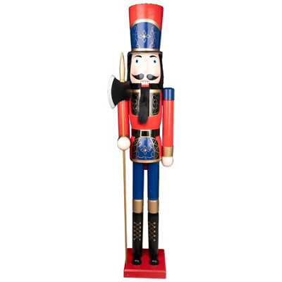 Shatchi 150Cm Wooden Nutcrackers Figures Christmas Ornament from B&Q