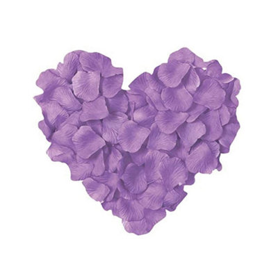 Shatchi 1000Pcs Light Purple Silk Rose Petals Wedding Mothers Day Wedding Confetti Anniversary Table Decorations from B&Q