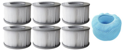 Shatchi Hot Tub Spa Filter Cartridge Pack Of 1290 Pleats Filter Cartridge And 1 Mesh Covers from B&Q