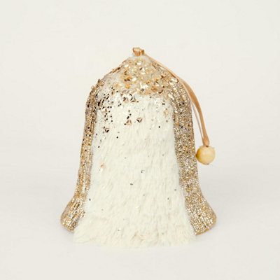 Shatchi 12Cm Bell - Christmas Hanging Decoration Gold