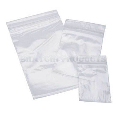 B&Q -  200 Clear Zip Seal Bags 1.5 By 2.5 Inch Small Resealable Pouches