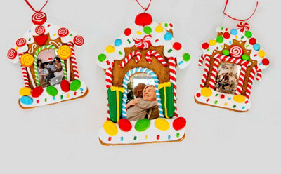 B&Q -  Christmas Tree Hanging Decoration 12Pcs Personalise Photo Homes