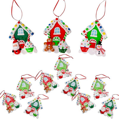 Shatchi Christmas Tree Hanging Decoration 12Pcs Homes