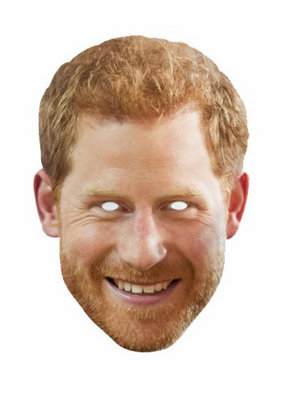 Shatchi Prince Harry Face Mask England Royal Family Celebrity Birthday Street Party,5Pcs from B&Q