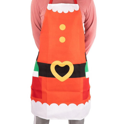 Shatchi Santa Apron Christmas-Themed Apron For Festive Cooking And Holiday Fun from B&Q