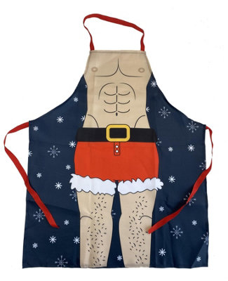 Shatchi Six Pack Apron Fun, Festive Novelty Apron For Holiday Parties And Gatherings
