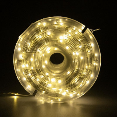 B&Q -  10M Warm White 100 Led String Lights 8 Modes Auto Timer Fairy LightsFlexible Indoor-Outdoor