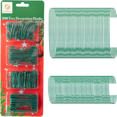Shatchi 300Pcs Tree Decoration Hooks GreenIdeal For Seasonal Decor from B&Q