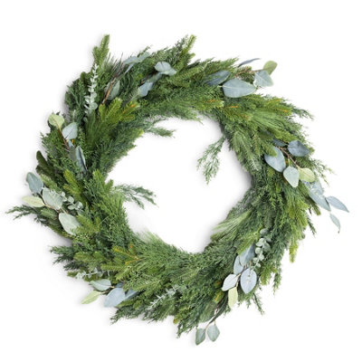 Shatchi Wreath Pe Material Artificial Wreath 100Cm Xmas Wreath For Home from B&Q