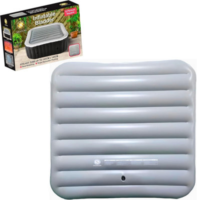 Shatchi Inflatable Square Bladder Fits All 6 Person Square Hot Tub Lid Up To 145Cm from B&Q