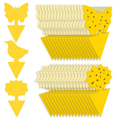 B&Q -  Fruit Fly Traps Double Sided Pack Of 30 Yellow