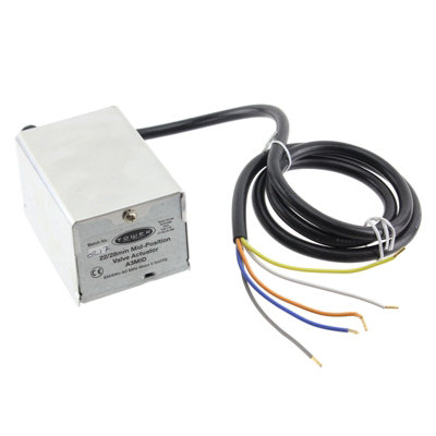 B&Q -  22mm / 28mm Motorised Mid Position 3 Port Valve Actuator Compatible With Honeywell V4073 Central Heating Boiler Systems