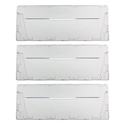 Spares2go Plastic Drawer Flap Front Handle for 410x160x25 mm, Transparent - Image 3