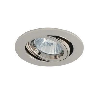 Ansell Atlg/ch Twistlock Gimbal Tilt Downlight Gu10 Polished Chrome from B&Q