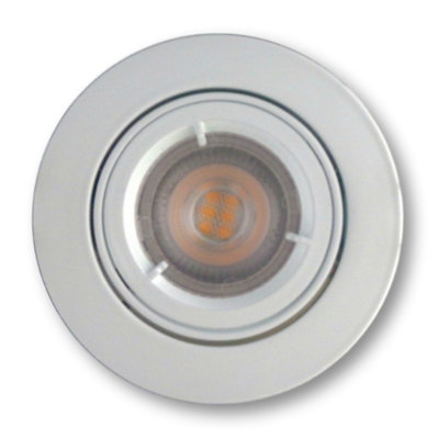 Ansell Atlg/w Twistlock Gimbal Tilt Downlight Gu10 White from B&Q
