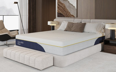Luna 6000 Plush Gel Memory Pocket Hybrid Mattress Double from B&Q