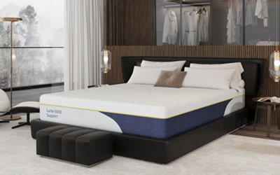 Luna 6000 Support Gel Memory Pocket Hybrid Mattress Double from B&Q