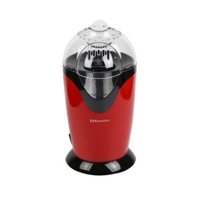 Emtronics Electric Popcorn Maker Machine Pop Corn Popper Non-Stick Interior Red