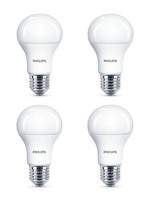 4 X Philips Led Frosted E27 Edison Screw 100W Warm White Light Bulb Lamp 1521Lm from B&Q