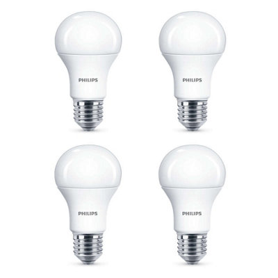 4X Philips Led Frosted E27 75W Warm White Edison Screw Light Bulbs Lamp 1055Lm from B&Q