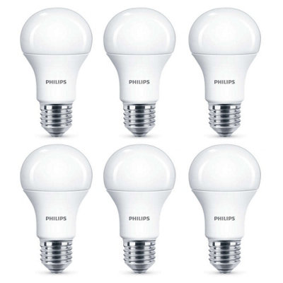 6X Philips Led Frosted E27 75W Warm White Edison Screw Light Bulbs Lamp 1055Lm from B&Q
