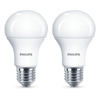 2X Philips Led Frosted E27 75W Warm White Edison Screw Light Bulbs Lamp 1055Lm from B&Q