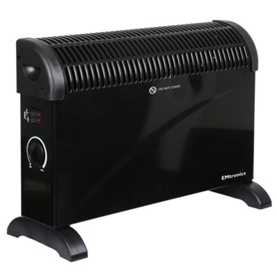 Emtronics 2Kw Convector Heater Radiator With 3 Setting Adjustable ThermostatBlack from B&Q