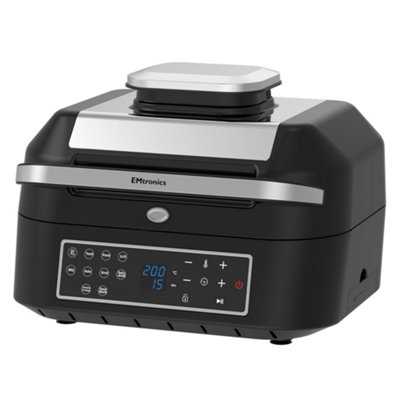 B&Q -  Health Grill And Air Fryer 6.3L With Crisper And Temperature Probe