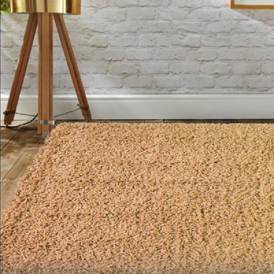 Bravich Biscuit Thick Shaggy RugCalifornia160X230Cm (5'4"x7'8") from B&Q