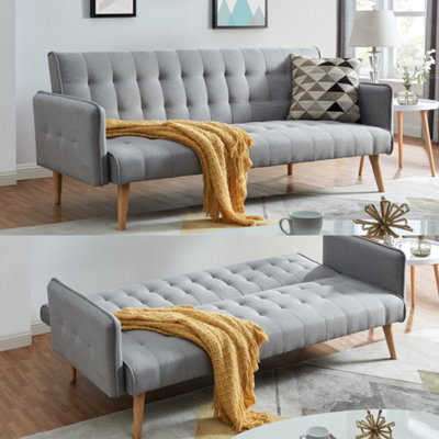B&Q -  Mario Sofa Bed Double Click Clack 3 SeaterGrey