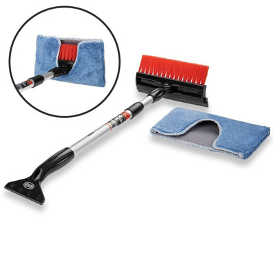 Heyner Telescopic Car Window Cleaner 4In1 Squeegee Bush Scraper  H407330 from B&Q