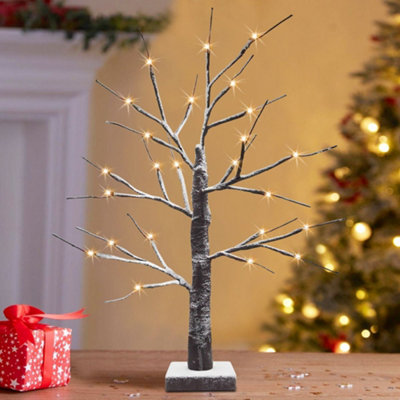 Long Life Lamps Company Led Indoor Christmas Brown Tree Snow Effect Miniature 60Cm Mains And Battery Operated Tree04 from B&Q