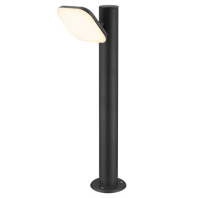 Long Life Lamps Company Adjustable 12W Led Bollard Outdoor Garden Light Stainless Steel Black Finish Warm White Zlc355Bww from B&Q